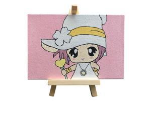 DIY Picture Painting by Numbers Oil Painting Kit 5.9*3.9 Inch with Bright Acrylic Pigment Brush Wooden Easel Stand for Kids Students Beginner Gift DIY Picture Painting by Numbers Oil Painting Kit 5.9*3.9 Inch with Bright Acrylic Pigment Brush Wooden Easel Stand for Kids Students Beginner Gift