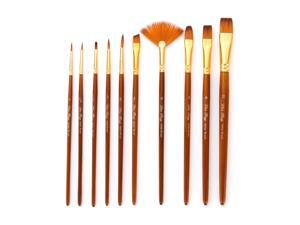 10pcs Paint Brushes Set Kit Artist Paintbrush Multiple Mediums Brushes with Nylon Hair for Artist Acrylic Aquarelle Watercolor Gouache Oil Painting for Great Art Drawing Supplies 10pcs Paint Brushes Set Kit Artist Paintbrush Multiple Mediums Brushes with Nylon Hair for Artist Acrylic Aquarelle Watercolor Gouache Oil Painting for Great Art Drawing Supplies