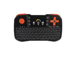 TZ10 2.4GHz Wireless Keyboard Touchpad Mouse Handheld Remote Control with Colorful Backlight for Android TV Box Smart TV PC Notebook Laptop Black TZ10 2.4GHz Wireless Keyboard Touchpad Mouse Handheld Remote Control with Colorful Backlight for Android TV Box Smart TV PC Notebook Laptop Black