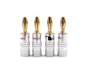 24K Gold Banana Plugs Audio Jack Connectors Dual Screw Lock Jack Speaker Banana Connectors for Speaker Wire Wall Plate 12 Pairs (24PCS) 24K Gold Banana Plugs Audio Jack Connectors Dual Screw Lock Jack Speaker Banana Connectors for Speaker Wire Wall Plate 12 Pairs (24PCS)