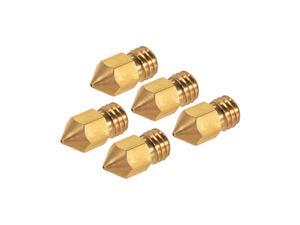 Creality 3D Printer Extruder Brass Nozzle Print Head 0.4mm Output for CR-10 Series Ender-3 1.75mm PLA ABS Filament, 5pcs Creality 3D Printer Extruder Brass Nozzle Print Head 0.4mm Output for CR-10 Series Ender-3 1.75mm PLA ABS Filament, 5pcs