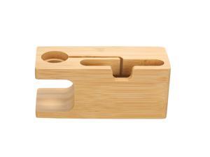 Smartphone Charging Dock Station Bamboo Base Phone Holder Smartwatch Stand Desktop Cradle for Office Desk for Phone Watch iWatch iPhone Smartphone Charging Dock Station Bamboo Base Phone Holder Smartwatch Stand Desktop Cradle for Office Desk for Phone Watch iWatch iPhone