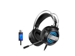 MC Gaming Headset 7.1 Channel Stereo Gaming Headset with 360° Noise Reduction Microphone 7-color Breathing Light Black MC Gaming Headset 7.1 Channel Stereo Gaming Headset with 360° Noise Reduction Microphone 7-color Breathing Light Black