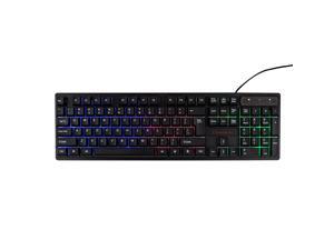 KR-6300 USB Wired Keyboard Gaming Keyboard 104 Keys Three-color Backlight Keyboard Ergonomic Gaming Keyboard Black KR-6300 USB Wired Keyboard Gaming Keyboard 104 Keys Three-color Backlight Keyboard Ergonomic Gaming Keyboard Black