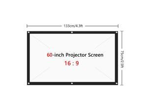 60 inch Projection Screen Portable Foldable Projection Screen 16:9 Polyester Projector Screen for Home Office KTV 60 inch Projection Screen Portable Foldable Projection Screen 16:9 Polyester Projector Screen for Home Office KTV