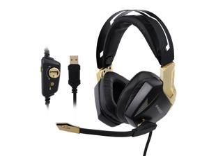IPASON Gaming Headphone E-sport Headset 7.1 Soundtrack Stereo USB Sound Card and Colorful Lights (Gold) IPASON Gaming Headphone E-sport Headset 7.1 Soundtrack Stereo USB Sound Card and Colorful Lights (Gold)