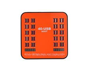 200W 40-Port USB Wall Charger Dual Digital Display Smart Charging Station with Foldable Plug for iPhone 7S/6S/5S/4S, for iPad PDA, for SamsungP1000 Perfect for Factory or Public Place Mobile Phone 200W 40-Port USB Wall Charger Dual Digital Display Smart Charging Station with Foldable Plug for iPhone 7S/6S/5S/4S, for iPad PDA, for SamsungP1000 Perfect for Factory or Public Place Mobile Phone