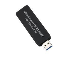 NGFF/M.2 SSD to USB 3.0 Type-A Portable Hard Drive Retractable External Enclosure Case NGFF/M.2 SSD to USB 3.0 Type-A Portable Hard Drive Retractable External Enclosure Case