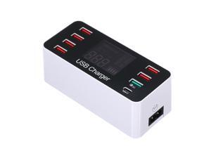 Fast USB Charger with QC3.0 Port 40W Charging Station with 8 Charging Ports and Type-C Port LCD Display Wide Compatibility Intelligent Chip Fast USB Charger with QC3.0 Port 40W Charging Station with 8 Charging Ports and Type-C Port LCD Display Wide Compatibility Intelligent Chip