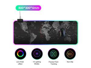 LEDs RGB Mouse Pad 14 Lighting Modes Gaming Extra Large Soft Extended Non Slip Mousepad for PC Laptop LEDs RGB Mouse Pad 14 Lighting Modes Gaming Extra Large Soft Extended Non Slip Mousepad for PC Laptop