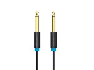 VENTION 6.5mm Audio Cable Male to Male Audio Cable HiFi Gold-plated for Guitar/Amplifier/ Microphone 5m (Black) VENTION 6.5mm Audio Cable Male to Male Audio Cable HiFi Gold-plated for Guitar/Amplifier/ Microphone 5m (Black)