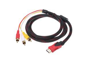 HD RCA Audio Video Cable HD to 3 RCA Male AV Wire Cord 1.5M DV MP4 Convertor HD RCA Audio Video Cable HD to 3 RCA Male AV Wire Cord 1.5M DV MP4 Convertor