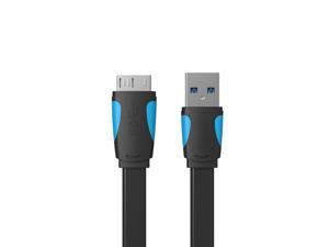 VENTION USB Type A Male to Micro B Cable Replacement for External Hard Drive Samsung S5 and Note3 0.25m Black