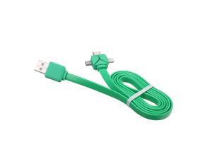 3 in 1 Charging Cable Data Cable Lighting Noodle Cables Multifunctional Mobile Phone Charging Cable 1M with Lightning/Micro USB/Type-C Ports for iPhone/Samsung/Xiaomi/Huawei(Green) 3 in 1 Charging Cable Data Cable Lighting Noodle Cables Multifunctional Mobile Phone Charging Cable 1M with Lightning/Micro USB/Type-C Ports for iPhone/Samsung/Xiaomi/Huawei(Green)