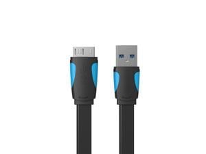VENTION USB Type A Male to Micro B Cable Super Speed USB3.0 Cable for External Hard Drive Samsung S5 and Note3 1.5m/4.92ft Black