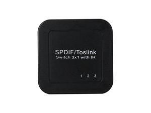 SPDIF Optical Audio Switcher with Remote Control Digital TOSLINK Switch Box (3 Inputs 1 Output) SPDIF Optical Audio Switcher with Remote Control Digital TOSLINK Switch Box (3 Inputs 1 Output)