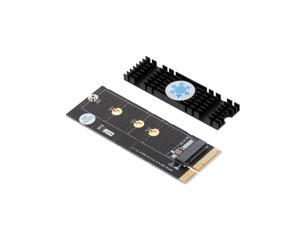 M.2 NVME M Key SSD to PCI- E 4X Adapter Card Converter for Desktop PC with Black Heatsink M.2 NVME M Key SSD to PCI- E 4X Adapter Card Converter for Desktop PC with Black Heatsink