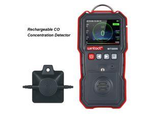 wintact High Precision CO Meter Professional Portable CO Concentration Detector with 120000 Data Logging LCD Display and Sound-light and Vibration Alarm 0-1000µmol/mol wintact High Precision CO Meter Professional Portable CO Concentration Detector with 120000 Data Logging LCD Display and Sound-light and Vibration Alarm 0-1000µmol/mol