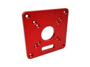 Aluminum Router Table Insert Plate Red Universal Trimming Machine Flip Board for Woodworking Benches Router Table Plate