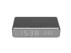Wireless Charger Desk Clock LED Digital Clock Temperature Meter ?/ ? Switchable Wireless Charging Device Multifunctional LED Alarm Clock with Calendar for Home Office Dormitory Wireless Charger Desk Clock LED Digital Clock Temperature Meter ?/ ? Switchable Wireless Charging Device Multifunctional LED Alarm Clock with Calendar for Home Office Dormitory