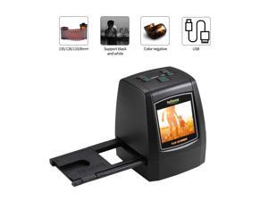 Mini Digital Film Scanner Converts 126KPK/135/110/Super 8 Films Slides Negatives to 22M Digital Photos 2.4inch LCD Screen 128MB Built-in Memory Mini Digital Film Scanner Converts 126KPK/135/110/Super 8 Films Slides Negatives to 22M Digital Photos 2.4inch LCD Screen 128MB Built-in Memory