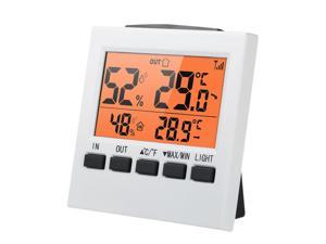 LCD Digital Wireless Indoor/Outdoor Thermometer Hygrometer ?/? Temperature Humidity Meter with Max Min Value Display Transmitter
