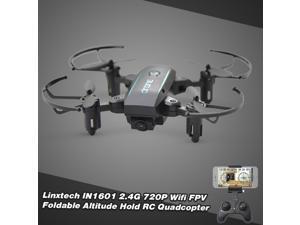 Linxtech IN1601 FPV RC Folding Drone with 720P WIFI Camera Live Video RC Quadcopter for Beginners Kids Adults w/ Altitude Hold Linxtech IN1601 FPV RC Folding Drone with 720P WIFI Camera Live Video RC Quadcopter for Beginners Kids Adults w/ Altitude Hold