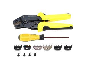 Meterk Professional 4 In 1 Wire Crimpers Engineering Ratcheting Terminal Crimping Pliers Bootlace Ferrule Crimper Tool Cord End Terminals