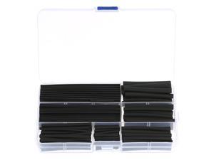 150pcs Black Shrinkable Tube Polyolefin Halogen-Free Heat Shrink Tubing Electrical Equipment Tube Sleeving Wrap Wire Cable Sleeve Kit Shrink Ratio 2:1 8 Sizes f2.0-f13mm 150pcs Black Shrinkable Tube Polyolefin Halogen-Free Heat Shrink Tubing Electrical Equipment Tube Sleeving Wrap Wire Cable Sleeve Kit Shrink Ratio 2:1 8 Sizes f2.0-f13mm