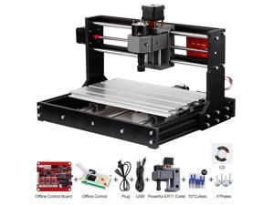 Upgrade Version CNC 3018 Pro GRBL Control DIY Mini CNC Machine 3 Axis Pcb Milling Machine Wood Router Engraver with Offline Controller with ER11 and 5mm Extension Rod Working Area 300*180x40mm Upgrade Version CNC 3018 Pro GRBL Control DIY Mini CNC Machine 3 Axis Pcb Milling Machine Wood Router Engraver with Offline Controller with ER11 and 5mm Extension Rod Working Area 300*180x40mm