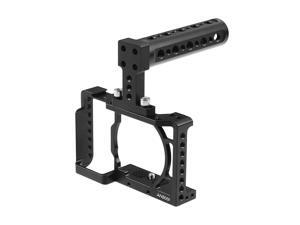 Andoer Camera Cage + Top Handle Kit Video Film Movie Making Stabilizer Aluminum Alloy 1/4 Inch Screw with Cold Shoe Mount for Sony A6500/A6400/A6300/A6000 Camera Andoer Camera Cage + Top Handle Kit Video Film Movie Making Stabilizer Aluminum Alloy 1/4 Inch Screw with Cold Shoe Mount for Sony A6500/A6400/A6300/A6000 Camera
