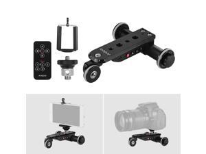 Andoer PPL-06S Pro Auto Dolly Motorized Video Slider Skater 5 Speeds Adjustable Aluminum Alloy Max. Load 4kg with USB Rechargeable Battery 2.4G Remote Control Phone Holder for Smartphone Action Camera Andoer PPL-06S Pro Auto Dolly Motorized Video Slider Skater 5 Speeds Adjustable Aluminum Alloy Max. Load 4kg with USB Rechargeable Battery 2.4G Remote Control Phone Holder for Smartphone Action Camera