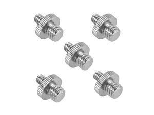 5pcs 3/8"-16 Male to 1/4"-20 Male Threaded Screw Adapter Tripod Mounting Screw Camera Screw Converter 5pcs 3/8"-16 Male to 1/4"-20 Male Threaded Screw Adapter Tripod Mounting Screw Camera Screw Converter