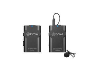 BOYA BY-WM4 Pro K1 Portable 2.4G Wireless Microphone System(One Transmitters + One Receiver) with Hard Case for DSLR Camera Camcorder Smartphone PC Tablet Sound Audio Recording Interview