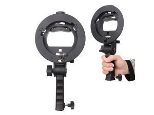 S-shaped Handheld Grip Portable Bowens Mount Speedlight Bracket for Flashlight Softbox Support Reflective Umbrella and other Photography Studio Accessories S-shaped Handheld Grip Portable Bowens Mount Speedlight Bracket for Flashlight Softbox Support Reflective Umbrella and other Photography Studio Accessories