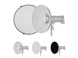16 Inch Beauty Dish Studio Photography Reflector Diffuser with Honeycomb Soft Cloth for Bowens Mount Speedlite Strobe Light(White Internal Surface) 16 Inch Beauty Dish Studio Photography Reflector Diffuser with Honeycomb Soft Cloth for Bowens Mount Speedlite Strobe Light(White Internal Surface)