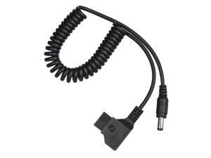 Coiled D-Tap 2Pin Male to DC 5.5*2.5mm Adapter Cable for V-Mount Anton Battery DSLR Rig Power Supply Extension Elastic Cable 1M Coiled D-Tap 2Pin Male to DC 5.5*2.5mm Adapter Cable for V-Mount Anton Battery DSLR Rig Power Supply Extension Elastic Cable 1M