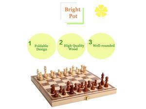 Wooden Chess Toys Set Wooden Puzzle Chess Folding Chessboard Chess Set International Chess Intellectual Training for Children Wooden Chess Toys Set Wooden Puzzle Chess Folding Chessboard Chess Set International Chess Intellectual Training for Children