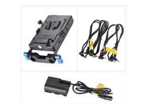 V Type Battery Plate with 15mm Rod Clamp E6 Battery Adapter for Sony V-Mount Battery for Canon 5D2 5D3 60D 7D 6D DSLR Rig for BMCC BMPC V Type Battery Plate with 15mm Rod Clamp E6 Battery Adapter for Sony V-Mount Battery for Canon 5D2 5D3 60D 7D 6D DSLR Rig for BMCC BMPC