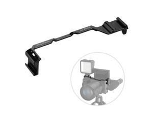 Cold Shoe Adapter Relocation Plate Aluminum Alloy Camera Vlogging Mount Bracket Compatible with Sony A6300/A6400 Cold Shoe Adapter Relocation Plate Aluminum Alloy Camera Vlogging Mount Bracket Compatible with Sony A6300/A6400