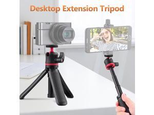 Mini Extendable Desktop Tripod Stand Handheld Selfie Bracket with Flexible Ballhead 1/4 Inch Screw Mount for Travel Vlogging Online Video Live Streaming Mini Extendable Desktop Tripod Stand Handheld Selfie Bracket with Flexible Ballhead 1/4 Inch Screw Mount for Travel Vlogging Online Video Live Streaming