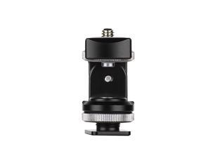 Aluminum Alloy Mini Cold Shoe Mount Connecter Adapter Adjustable Shooting Angle with 1/4 Inch Screw Mount for Video Light Microphone Monitor Camera Connection for Canon Sony Nikon DSLR Aluminum Alloy Mini Cold Shoe Mount Connecter Adapter Adjustable Shooting Angle with 1/4 Inch Screw Mount for Video Light Microphone Monitor Camera Connection for Canon Sony Nikon DSLR