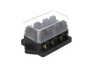 Universal Car Truck Vehicle 4 Way Circuit Automotive Middle-sized Blade Fuse Box Block Holder Universal Car Truck Vehicle 4 Way Circuit Automotive Middle-sized Blade Fuse Box Block Holder
