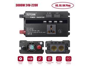 Car Inverter 3000W 4000W 5000W 12V/24V 110/220V DC to AC Power Inverter Dual Led Display Modified Sine Wave Power Voltage Transformer Converter Car Inverter 3000W 4000W 5000W 12V/24V 110/220V DC to AC Power Inverter Dual Led Display Modified Sine Wave Power Voltage Transformer Converter