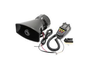 Car Megaphone 5 Tone Alarm Horn 12V 110dB Loud Speaker Fire Alarm Ambulance Blaring Police Siren Car Megaphone 5 Tone Alarm Horn 12V 110dB Loud Speaker Fire Alarm Ambulance Blaring Police Siren
