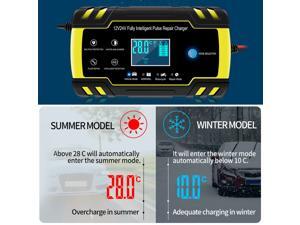 3-Stage Automatic Smart Battery Charger LCD Display 3-Stage Automatic Smart Battery Charger LCD Display