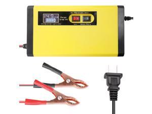 12V 8A Full Automatic Car Battery Charger Intelligent Fast Power Charging Pulse Repair Chargers Wet Dry Lead Acid Battery-chargers with Digital LCD Display 12V 8A Full Automatic Car Battery Charger Intelligent Fast Power Charging Pulse Repair Chargers Wet Dry Lead Acid Battery-chargers with Digital LCD Display