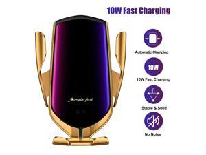 Car Charger Intelligent Auto-Sensing Clamping Fast Charging 360 Degree Rotation Air Vent Car Mount Holder Compatible with iPhone/Samsung/Huawei Car Charger Intelligent Auto-Sensing Clamping Fast Charging 360 Degree Rotation Air Vent Car Mount Holder Compatible with iPhone/Samsung/Huawei