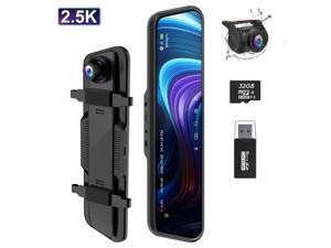 ThiEYE 10'' IPS Car Rearvew Mirror Dash Cam 2.5K FHD Car DVR Backup Camera with Full Touch Screen Front and Rear Dual Lens Super Night Vision, 170° Wide Angle, G-Sensor (32GB TF Card) ThiEYE 10'' IPS Car Rearvew Mirror Dash Cam 2.5K FHD Car DVR Backup Camera with Full Touch Screen Front and Rear Dual Lens Super Night Vision, 170° Wide Angle, G-Sensor (32GB TF Card)