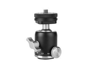 Multi-function Aluminum Alloy Mini Ballhead Ball Head 360° Panorama Head with Hot Shoe Base Mount 1/4 Inch Screw for Camera DSLR Video Light Microphone Multi-function Aluminum Alloy Mini Ballhead Ball Head 360° Panorama Head with Hot Shoe Base Mount 1/4 Inch Screw for Camera DSLR Video Light Microphone